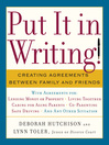 Put It in Writing! (eBook): Creating Agreements Between Family and Friends